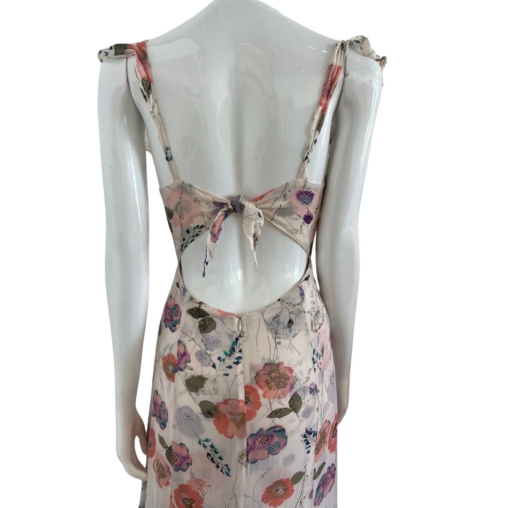 Reformation Open Back Floral Maxi Dress 2 - Picture 5 of 10